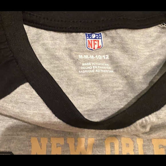New Orleans SAINTS youth long sleeve tshirt NWT - Picture 3 of 4